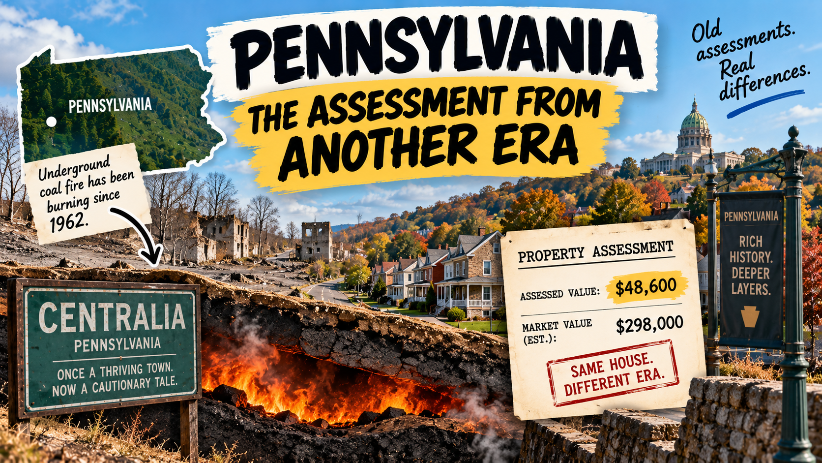 Pennsylvania property assessments and Centralia