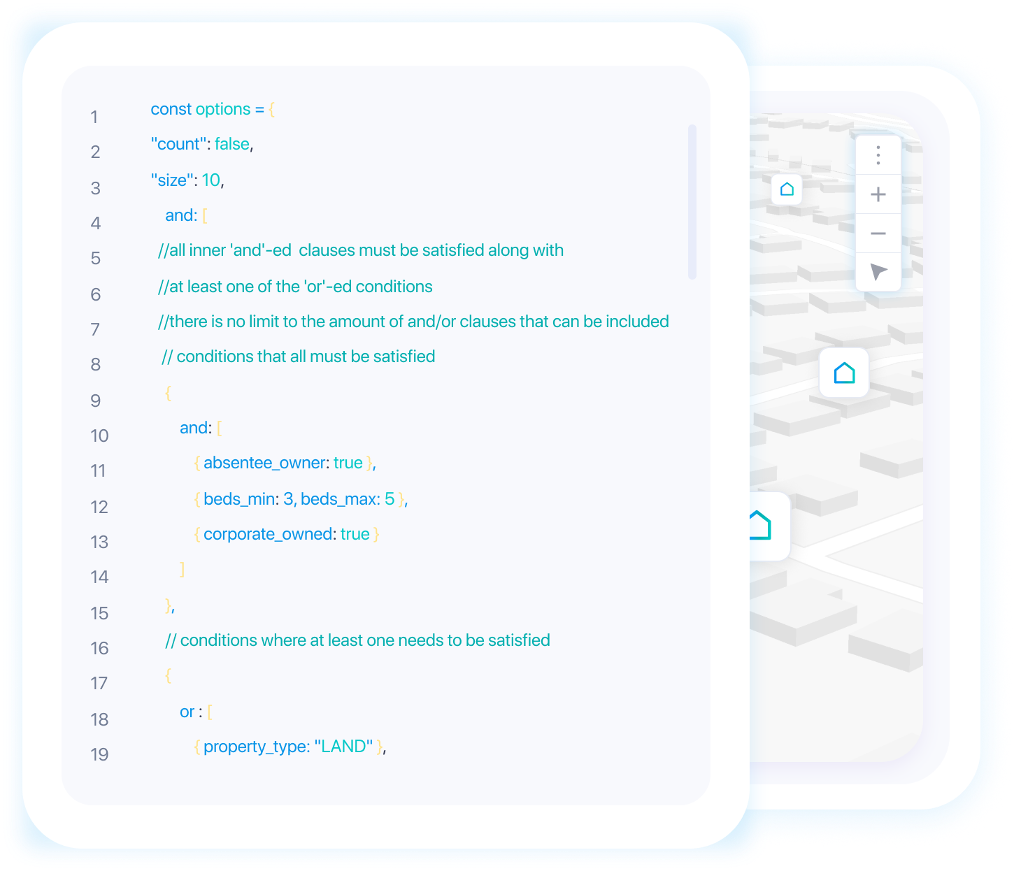 Compound query being assembled from multiple criteria