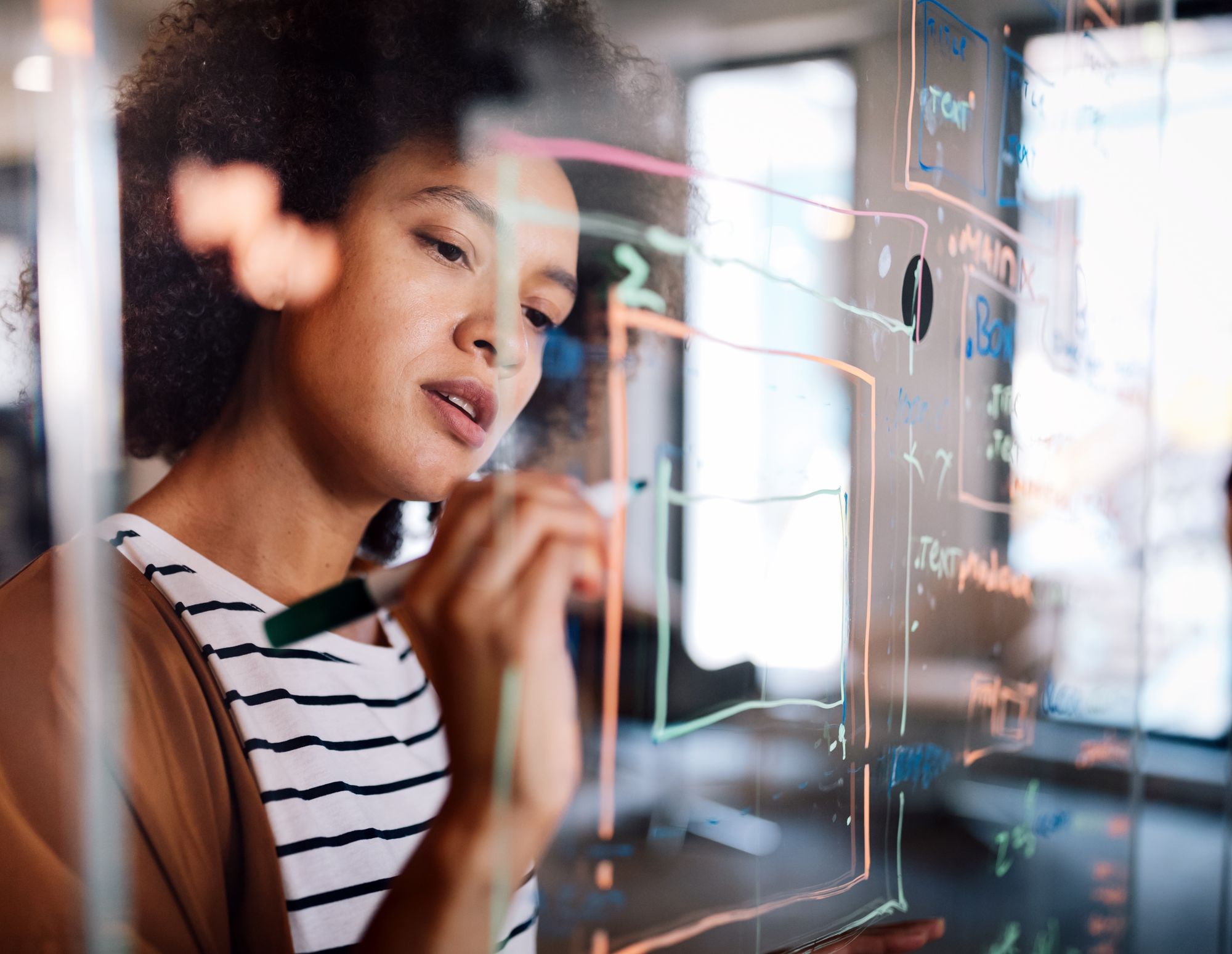 Business executive planning property data API integration